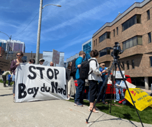 Cancel Bay du Nord Protests